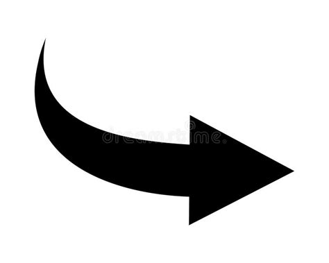 Black arrow stock vector. Illustration of logo, movement - 305194424