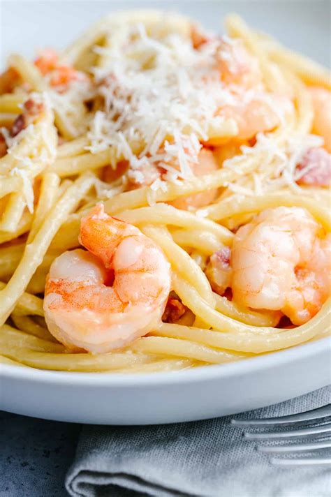 Chicken And Shrimp Carbonara