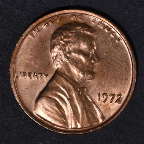 1972 DOUBLED DIE LINCOLN CENT CH BU