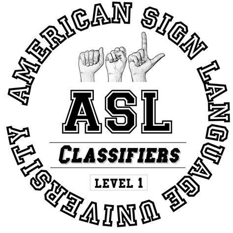 American Sign Language (ASL) Classifiers