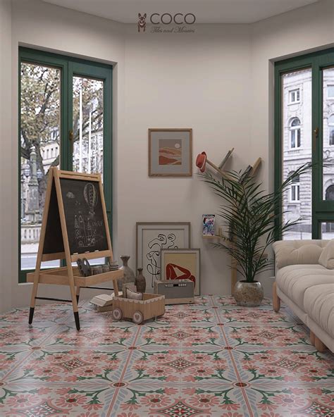 Patterned Tile | Pink Lover Series Paradise Rose 300 x 300mm | Pink ...