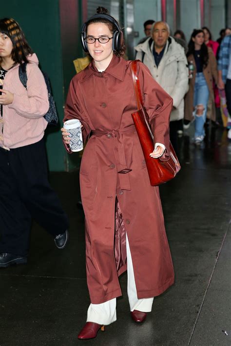 Zoey Deutch Spotted in Red Trench Coat for 'Our Town' Matinee in NYC ...