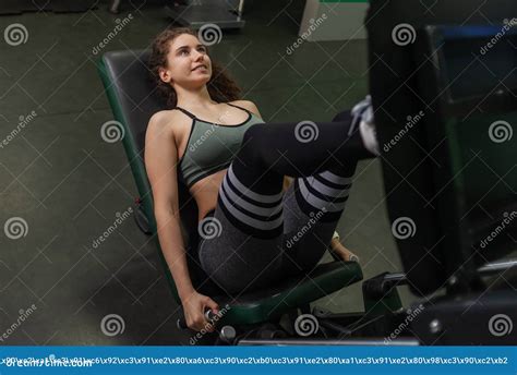 Fit woman in gym stock photo. Image of sport, exercise - 226971850