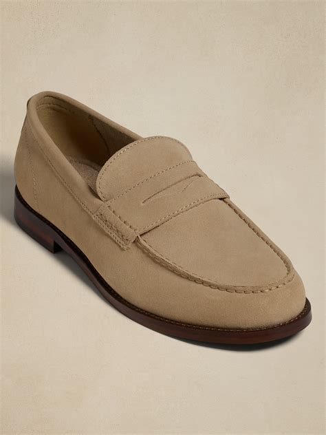 Classic Suede Penny Loafer | Banana Republic Factory