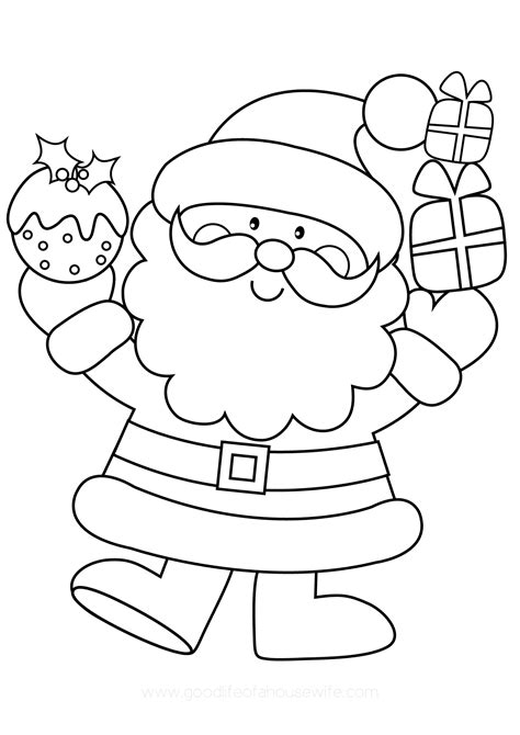 Easy Christmas Coloring Pages