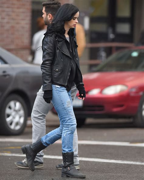 KRYSTER RITTER on the Set of A.K.A. Jessica Jones in New York - HawtCelebs