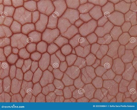 Macro Shot of Human Skin Cells Under the Microscope for Medical and ...