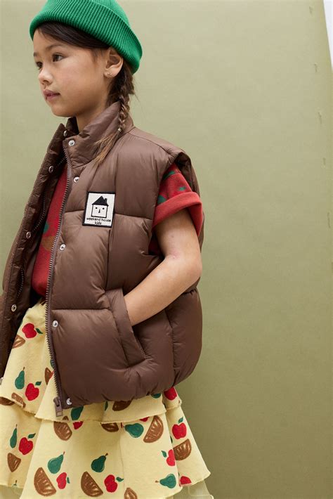 Brown Puffer Vest - weekend house kids.