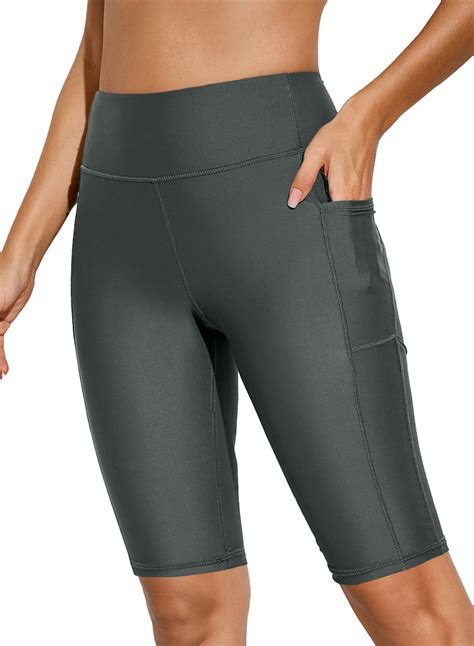 Chase Secret Womens Board Swim Shorts High Waist Long Swim Bottoms ...