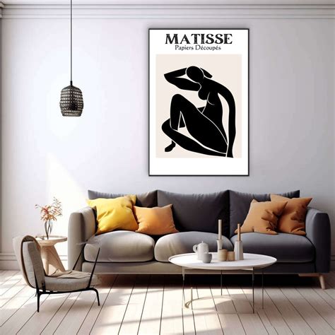 Matisse Black Female Nude | Matisse Wall Art Prints – The Canvas Hive