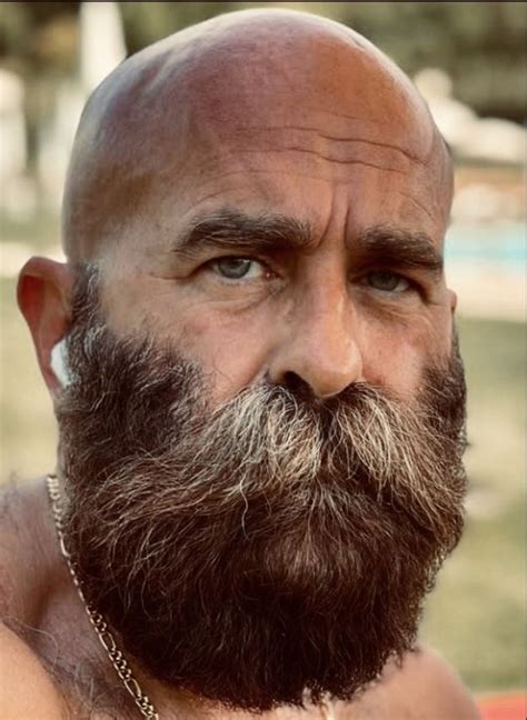 For Lovers Of Hairy Daddy Bears.... | Handsome bearded men, Bald men ...