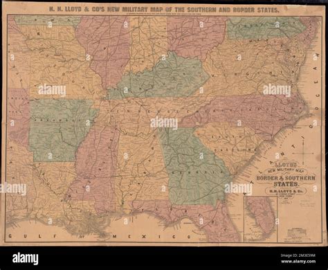 Lloyd's new military map of the border & southern states , Southern ...