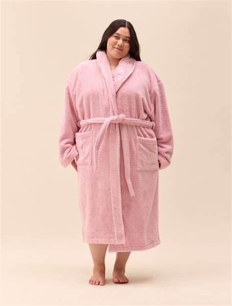 Bath Robe Pink Flower - Pink | Djerf Avenue