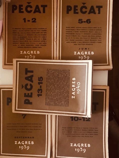 Pečat (časopis) : 1939 (1-2,5-6,7,10-12). 1940 (13-15)