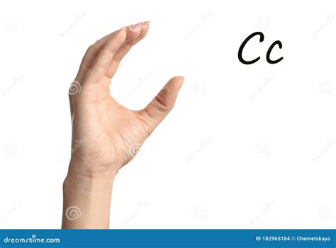 Man Showing Letter S Isolated On White Background, Closeup. Finger ...