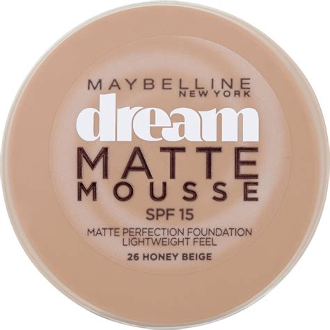 Maybelline Dream Matte Mousse Foundation 26 Honey Beige 18ml by ...