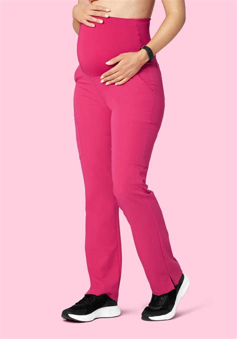 Maternity Cargos Hot Pink – Mandala Scrubs