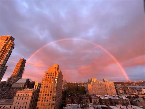Photos: 'Magical' Rainbow Arcs Across Pink Sky During NYC Sunrise | New ...