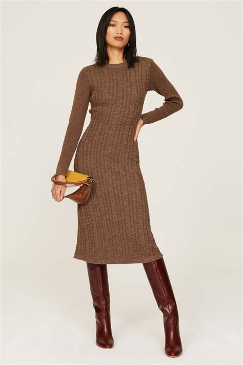 Brown Sweater Dress by Love, Whit by Whitney Port | Rent the Runway