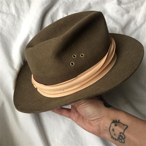 Vintage Dorfman Pacific hat. 100% wool felt. Light... - Depop