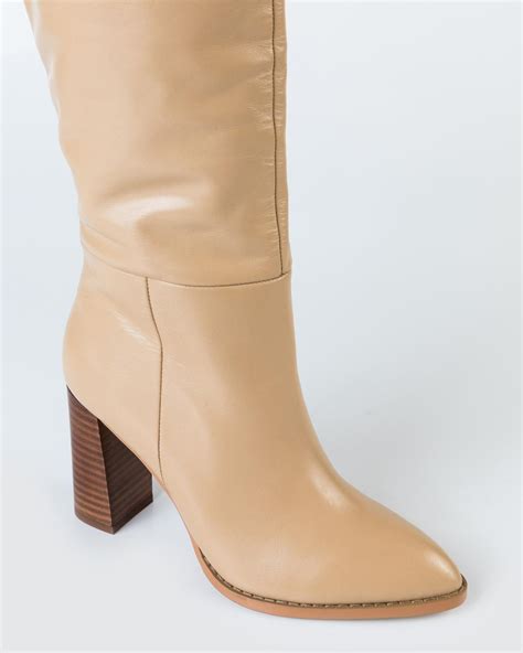 Hazel Knee High Leather Boot - Poetry Clothing Store