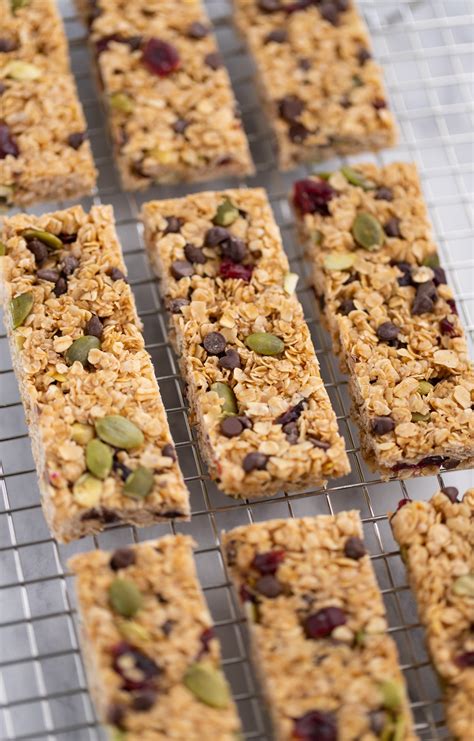 Chewy Nut Free Granola Bars - Easy and No Bake