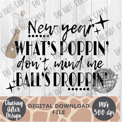 New Year What’s Poppin’ 2023 | PNG SUBLIMATION DOWNLOAD - Etsy
