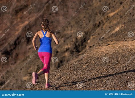 Woman Running Outside To Lose Weight, Cellulite Fat Burning Concept. Female Runner Girl Training ...