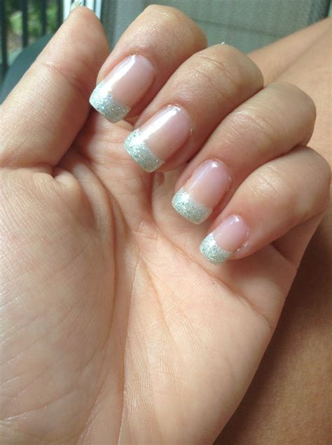 Sparkle Up Your Nails With Glitter French Tips