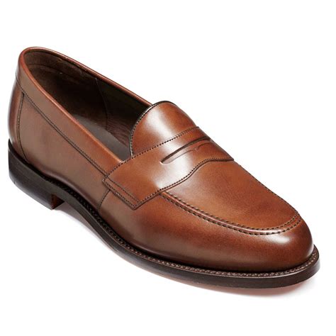 BARKER Portsmouth Shoes - Mens Penny loafer - Dark Walnut Calf – A Farley