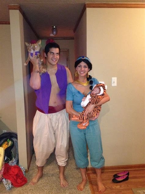 Aladdin Jasmine Abu and Raja ;) | Couples costumes, Family halloween ...