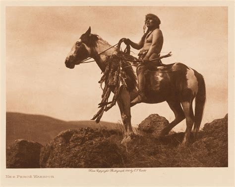 Lot - Edward S. Curtis, Horses Grouping of Two: Nez Perce Warrior, 1910 ...
