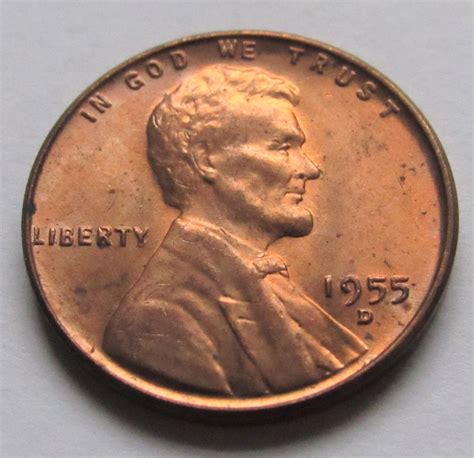 1955-D 1 Cent - Lincoln Wheat Cent - For Sale, Buy Now Online - Item ...