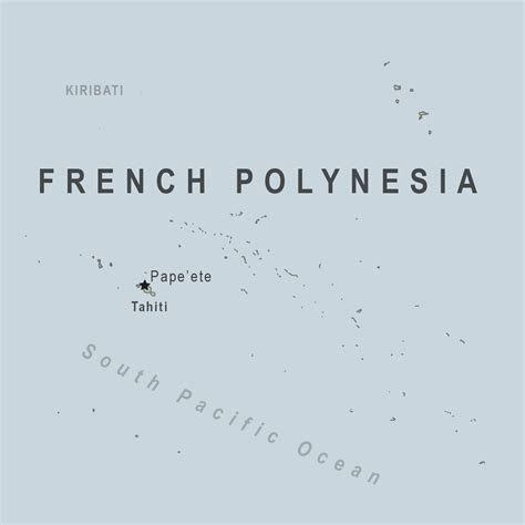 French Polynesia, including the island groups of Society Islands ...