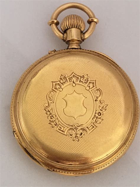 Fine 18 Karat Gold and Diamonds Ladies Fob Watch at 1stDibs