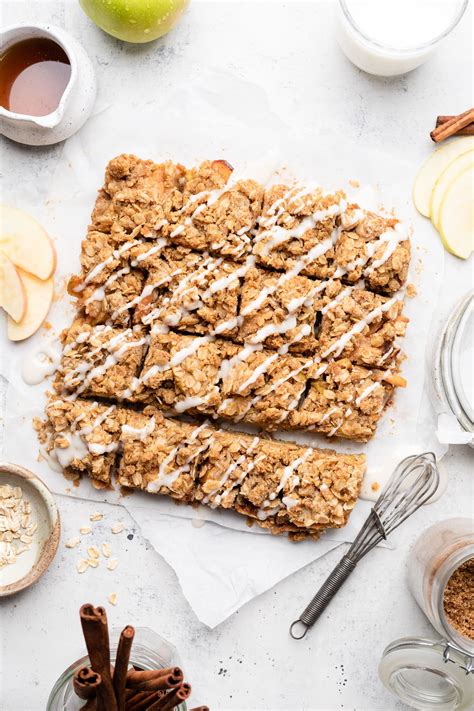 Healthy Apple Pie Crumble Bars - All the Healthy Things