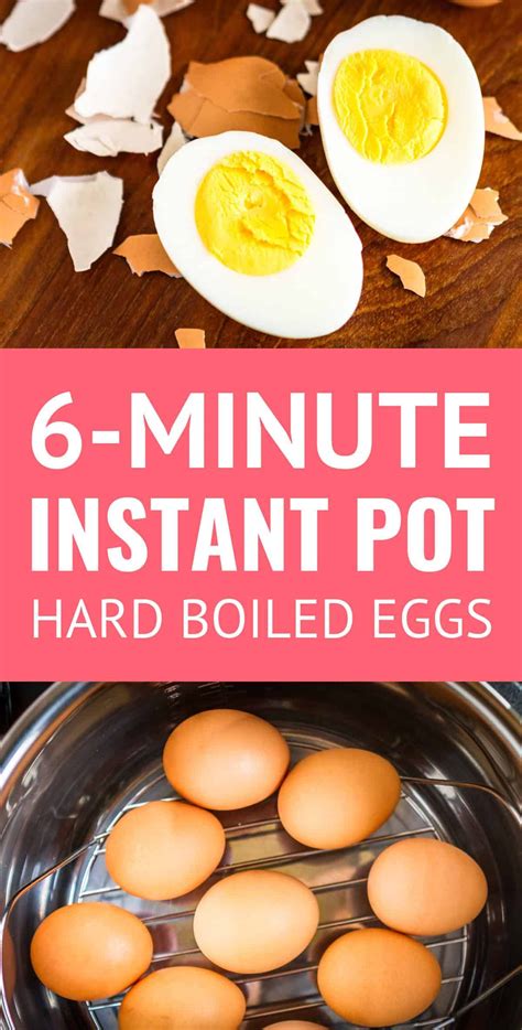 Perfectly Cooked Instant Pot Hard Boiled Eggs in Just 6 Minutes! | How ...