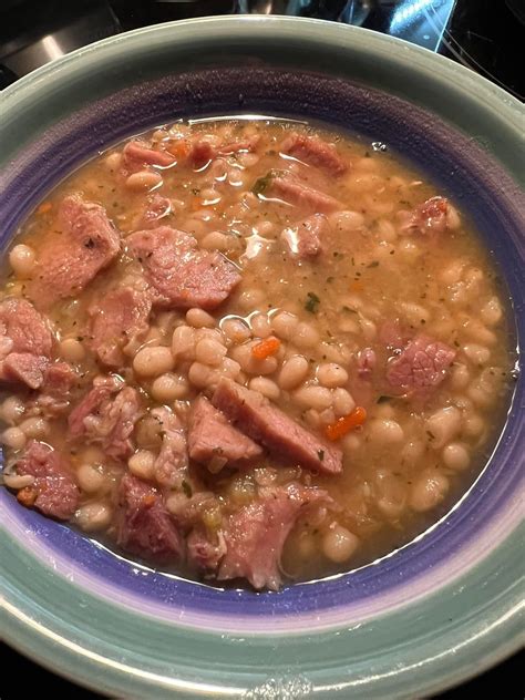hearty navy bean and ham soup recipe ~ Fresh Recipes