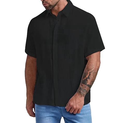 Blphud Casual Shirts for Men Summer Shirts for Men Shirt with Button ...