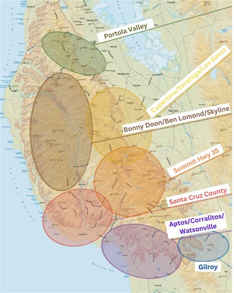 SF Bay Area Wine Map