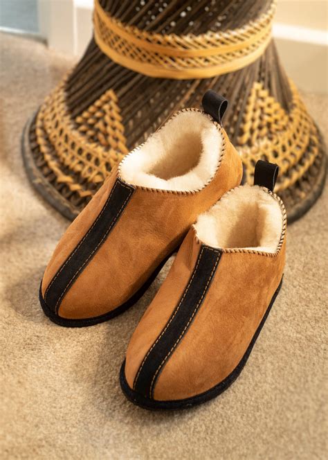 Men's Merino Sheepskin Boot Slippers: Handcrafted, Vegetable Tanned - Etsy