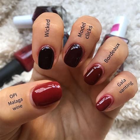 Me on Instagram: "Comparison of dark reds - 🍷Wicked 🍷Model clicks 🍷 ...