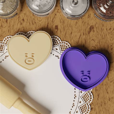 BTS BT21 Tata Cookie Cutter Premium 3D Printed Kpop Cookie Cutter ...