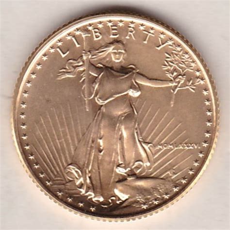 1986 Gold USA Quarter Ounce Eagle | Dorset Coin Company