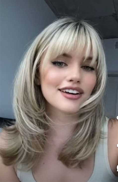 Pin by Jodie Olivia on hair inspo | Blonde hair with bangs, Bangs with ...