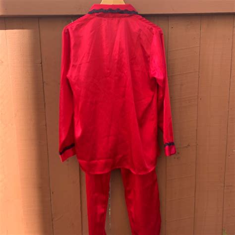 ♥️Women’s Satin Hugh Hefner Style PJ Set🌹 🥀Perfect... - Depop