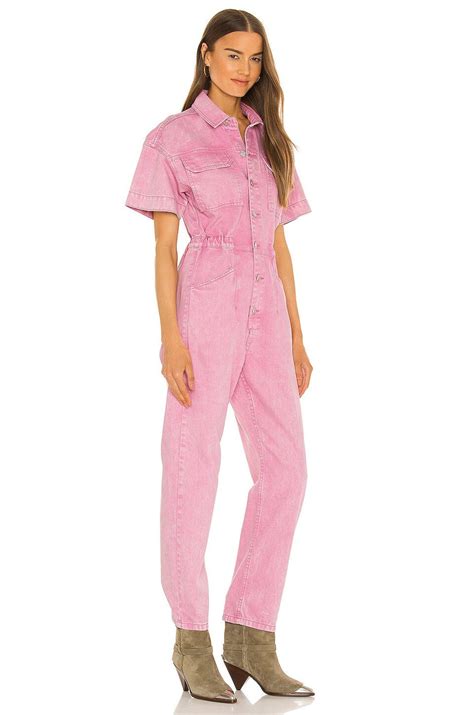 Pink Denim Jumpsuit M by X We the Free Marci Jumpsuit - Etsy