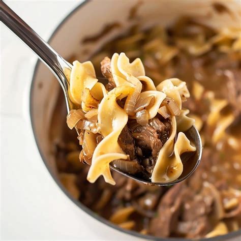 French Onion Beef and Noodles - Insanely Good