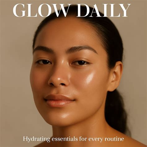 Radiant Woman Portrait with Glowing Skin for Beauty Advertising Ads - Playground