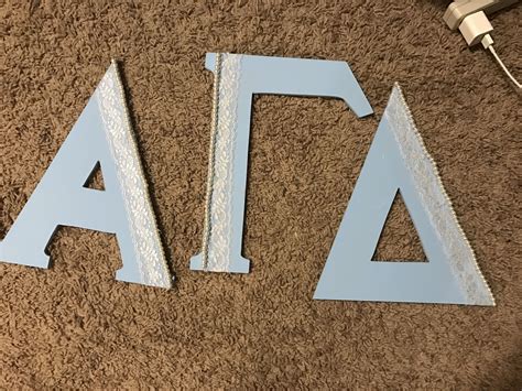 Alpha Gamma Delta Wooden Letters Sorority